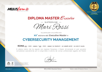 Al termine del master in cybersecurity è previsto il rilascio di un Attestato di Partecipazione